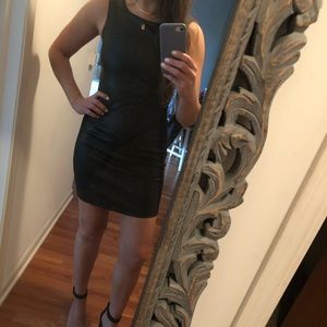 Sanctuary black leather dress